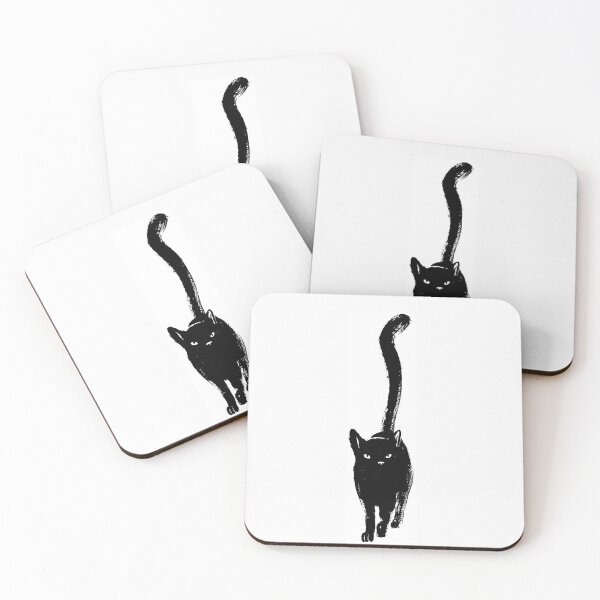 Item preview, Black Cat good luck Cats feline lovers cat big tail designed and sold by Coolstuff4you71.