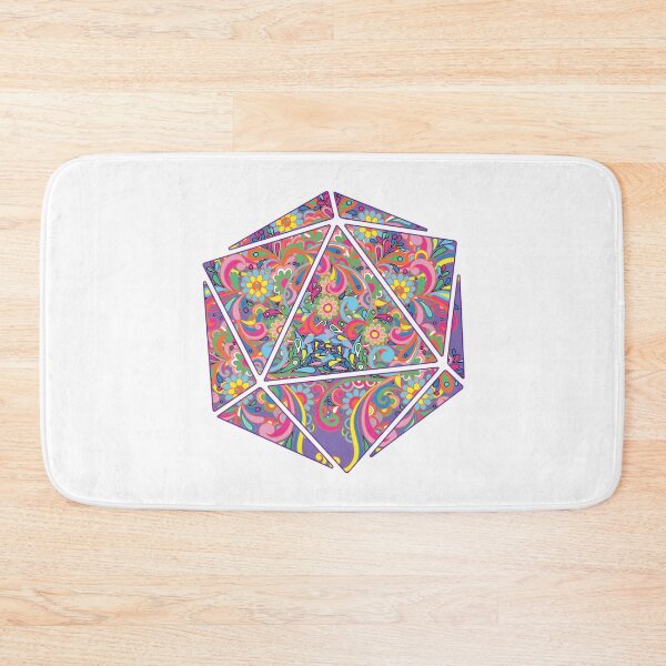Item preview, Psychedelic d20 designed and sold by nicegnome.