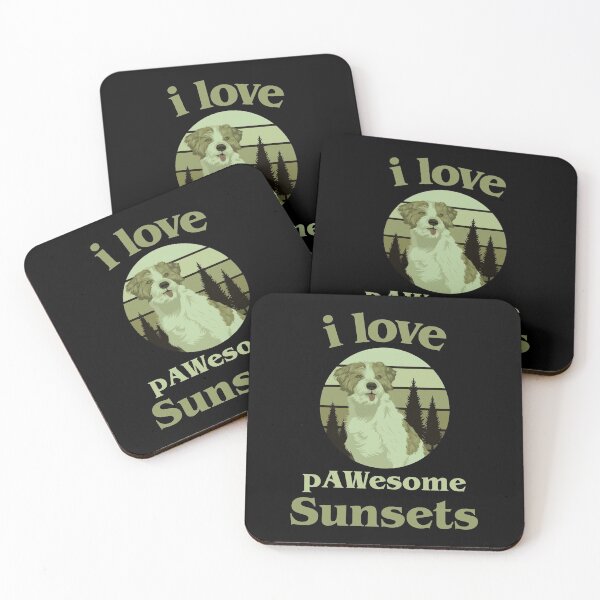 Item preview, cute dog, sunset,  i love pawesome sunsets designed and sold by doctors-apparel.
