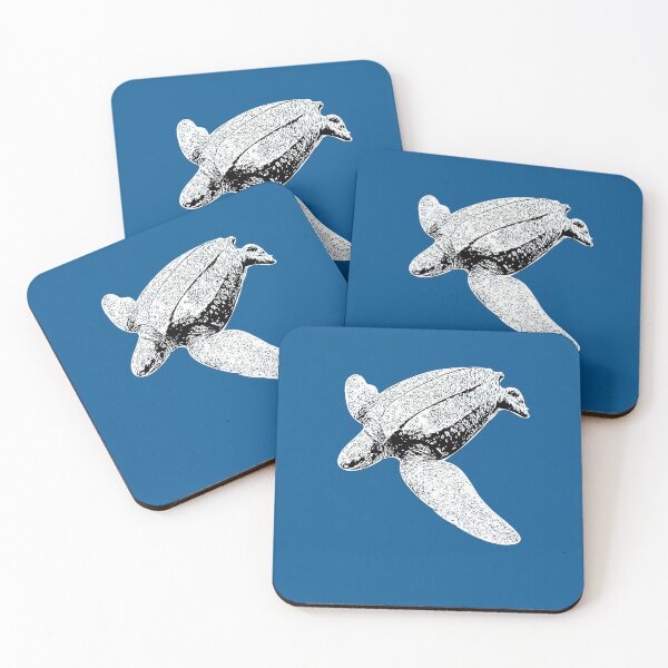 Item preview, Leatherback Sea Turtle White/Black Print designed and sold by designsasstultd.