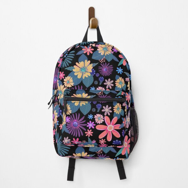 Item preview, Night Fields of happy - Colorful Floral Pattern designed and sold by Squarebird.