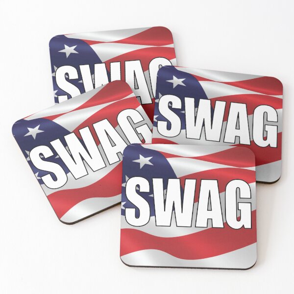 Item preview, SWAG AMERICA BUMPER STICKER designed and sold by buildgodthen.