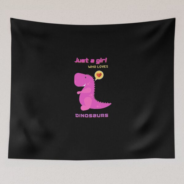 Item preview, just a girl who loves dinosaurs designed and sold by H2O-Shop.