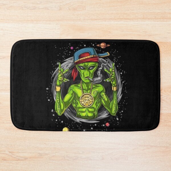 Item preview, Alien smoking dope funky art designed and sold by Sovik Goswami.