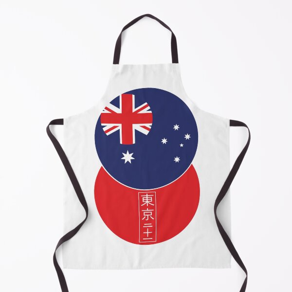 Item preview, Australian and Japanese flag roundels with Tokyo 21 in Kanji characters designed and sold by Ricogfx.