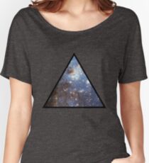 Blue Galaxy Triangle Women's Relaxed Fit T-Shirt