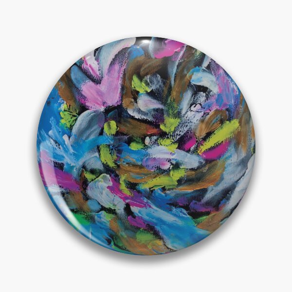 Item preview, Dancing Waves, abstract painting designed and sold by pineappledizajn.