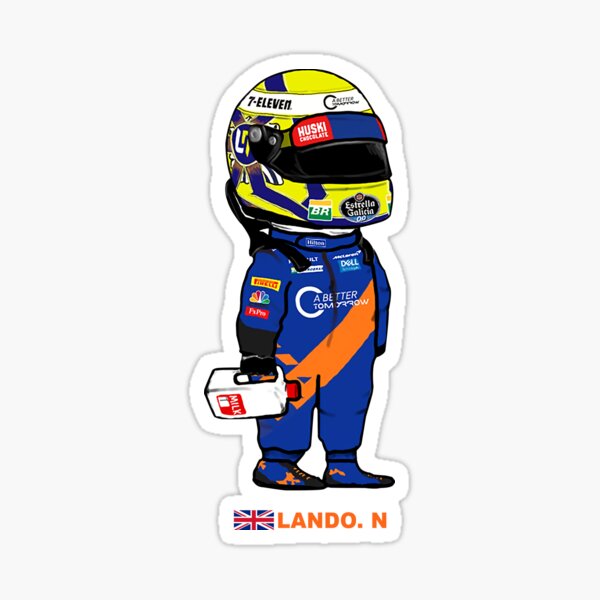 Lando Norris Y La Leche Camiseta Clásica Básica Pegatina