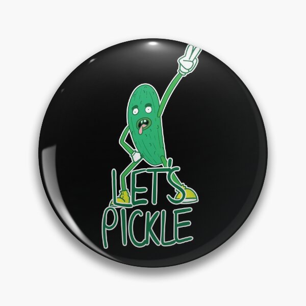 Item preview, Let's Pickle - Rock Out Pickle Man in Blue designed and sold by Vincent White.