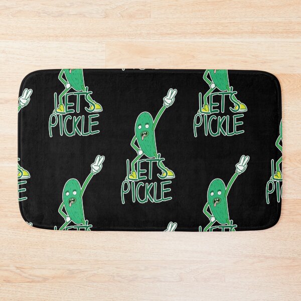 Item preview, Let's Pickle - Rock Out Pickle Man in Blue designed and sold by Vincent White.