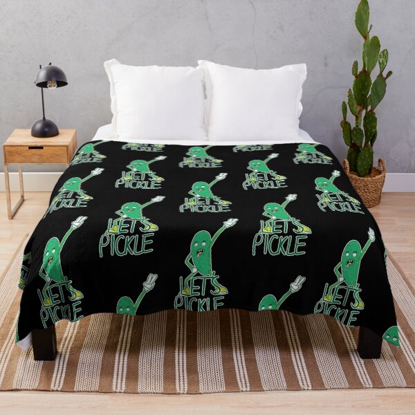 Item preview, Let's Pickle - Rock Out Pickle Man in Blue designed and sold by Vincent White.
