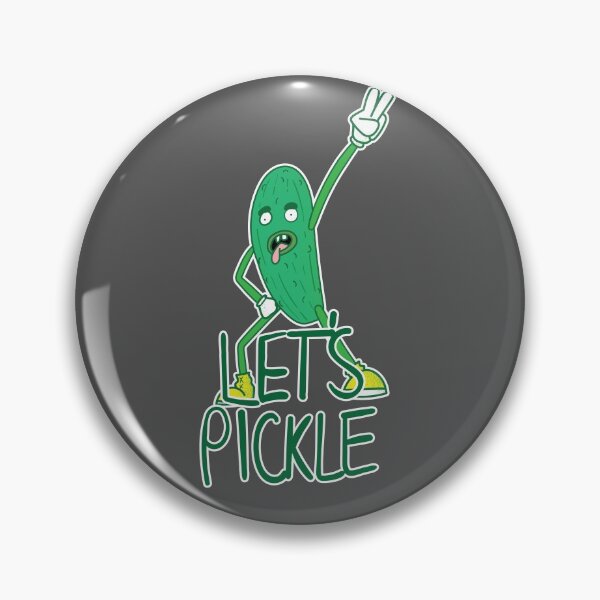 Item preview, Let's Pickle - Rock Out Pickle Man in Grey designed and sold by Vincent White.