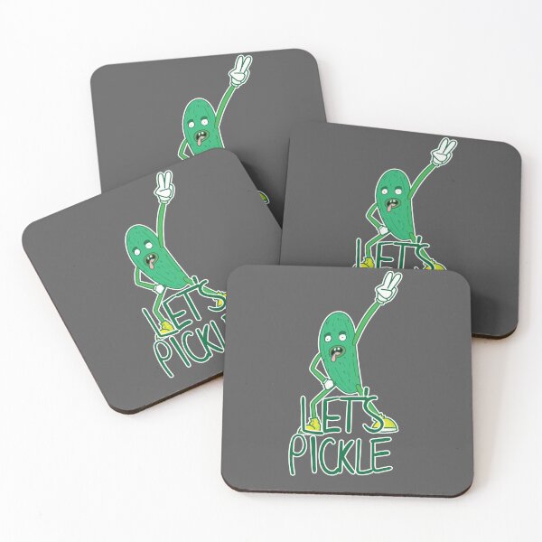 Item preview, Let's Pickle - Rock Out Pickle Man in Grey designed and sold by Vincent White.