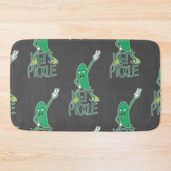 Item preview, Let's Pickle - Rock Out Pickle Man in Grey designed and sold by Vincent White.