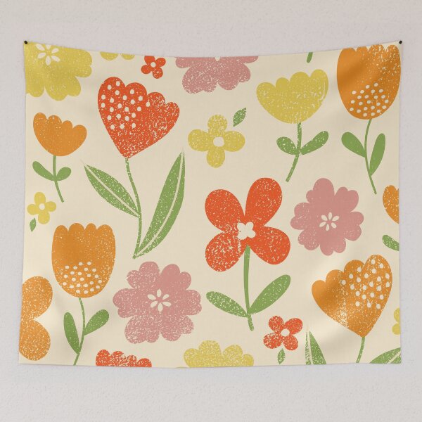 Item preview, Bold summer floral pattern designed and sold by sarah morley.