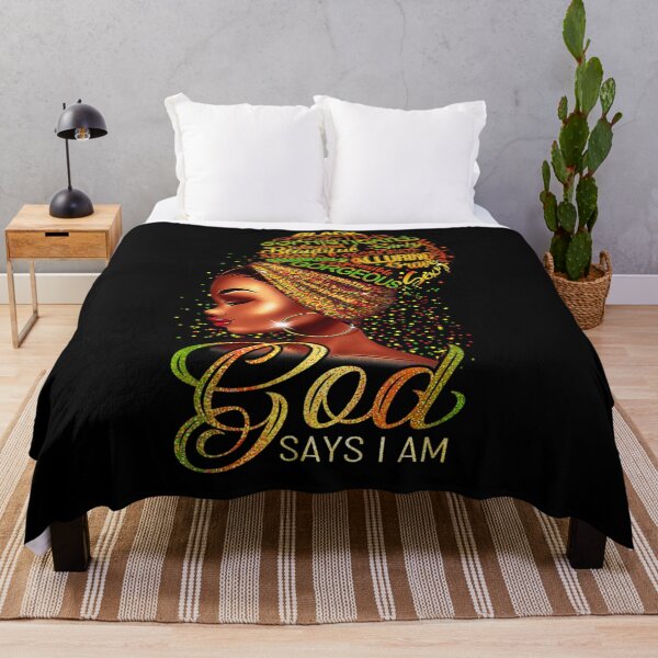 Item preview, African American Girl God Says I Am Black Pride designed and sold by manidala.