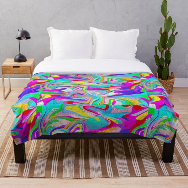 Aperçu de l'œuvre Motif abstrait original de flux de couleurs créée et vendue par LiamOLC.