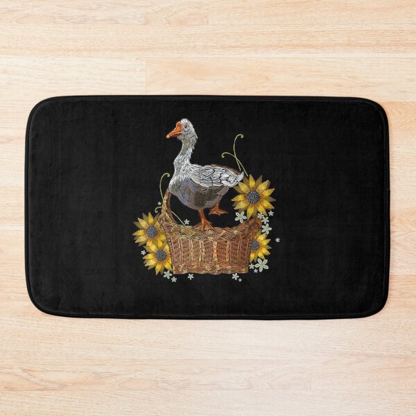 Item preview, Goose In A Wicker Basket With Sunflowers  designed and sold by manidala.