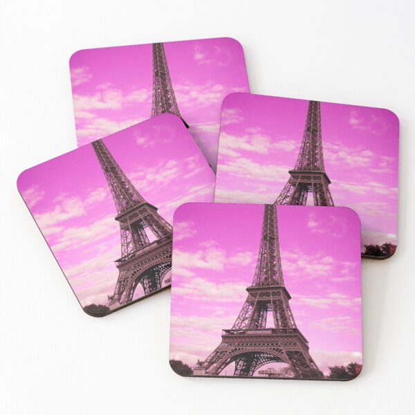 Item preview, Eiffel Tower Paris France in pink designed and sold by Ann Biddlecombe.