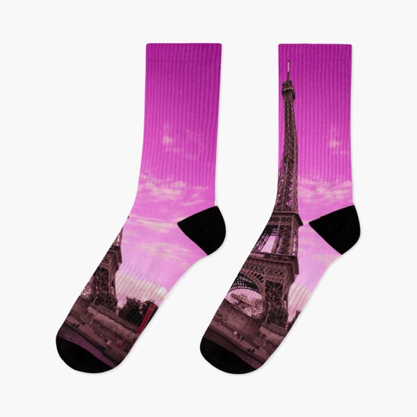 Item preview, Eiffel Tower Paris France in pink designed and sold by Ann Biddlecombe.