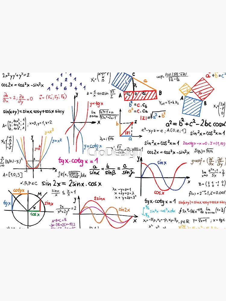 Mathematics Formulas Numbers by CroDesign