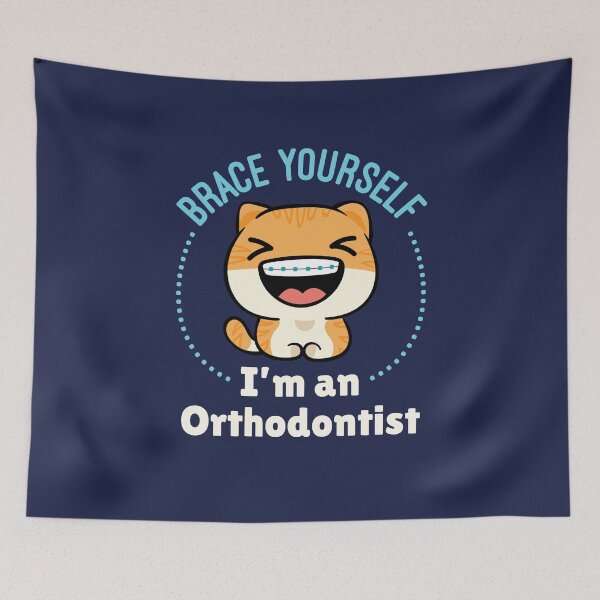 Item preview, Brace Yourself I'm an Orthodontist Orthodontics Animal Wearing Braces designed and sold by jaygo.