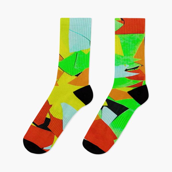 Item preview, random colourful shapes design pattern melbroune art designed and sold by TramsmashGuy.