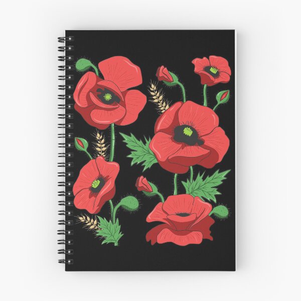 Item preview, Red Poppies - Cute Floral Vintage Poppy Flowers designed and sold by r-silver.