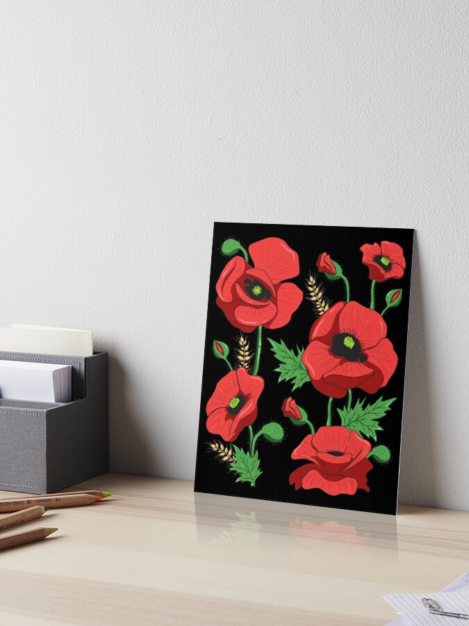 I embroidered a field full of poppies on a mini canvas and loving the  result :) : r/Embroidery