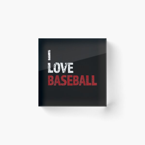 Artikelvorschau, Ich liebe Baseball Text Vintage Distressed entworfen und verkauft von manidala.