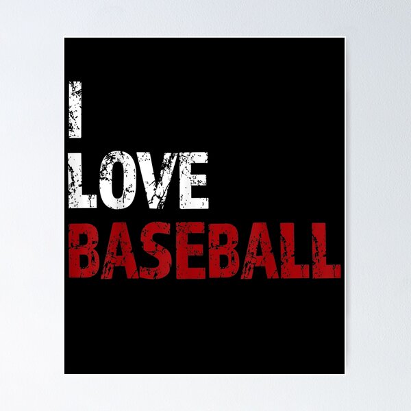 Item preview, I Love Baseball Text Vintage Distressed  designed and sold by manidala.