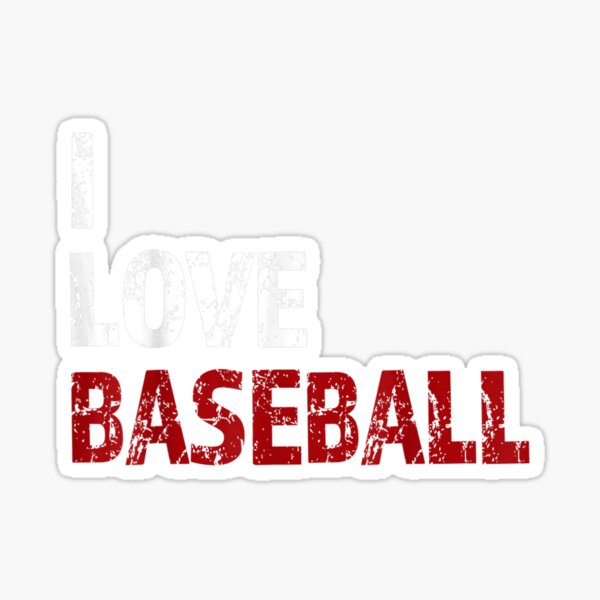 Item preview, I Love Baseball Text Vintage Distressed  designed and sold by manidala.