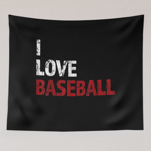 Item preview, I Love Baseball Text Vintage Distressed  designed and sold by manidala.