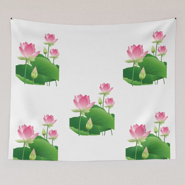 Item preview, lotos con hojas verdes designed and sold by ritusdesigns.
