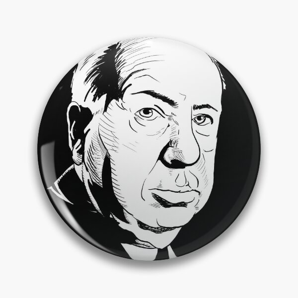 Item preview, Retrato de Alfred Hitchcock designed and sold by ameridroid.