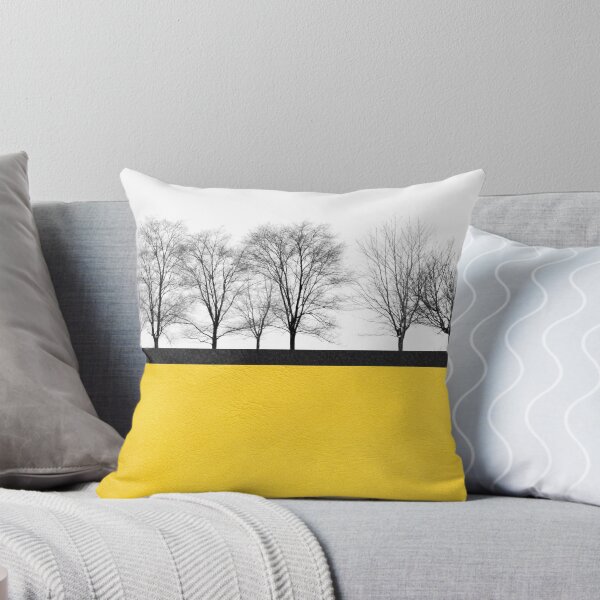 Item preview, Yellow and black leather with black and white trees designed and sold by IONcreatION.
