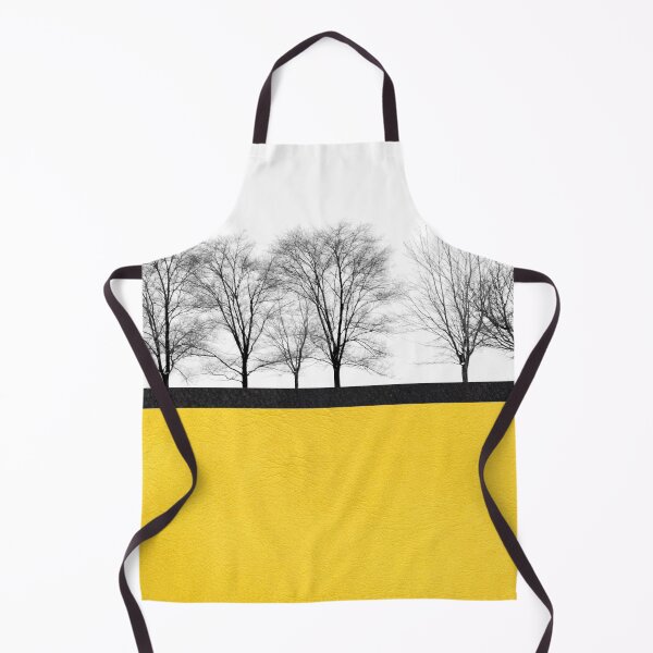 Item preview, Yellow and black leather with black and white trees designed and sold by IONcreatION.