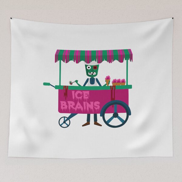 Item preview, Zombie sells ice cream brains designed and sold by AzizEra.