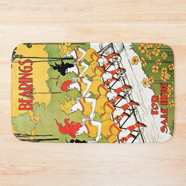 Item preview, Vintage art Nouveau funny girls on a tandem bicycle designed and sold by aapshop.
