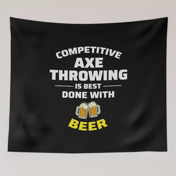 Item preview, Axe Throwing Thrower Hatchet Lumberjack Beer designed and sold by CuteDesigns1.