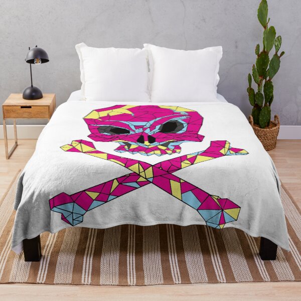 Aperçu de l'œuvre Polygon Skull 80s Couleur créée et vendue par infleims.