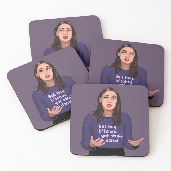 Item preview, AOC - Alexandria Ocasio Cortez - Bitches Get Stuff Done designed and sold by BSPDesign.