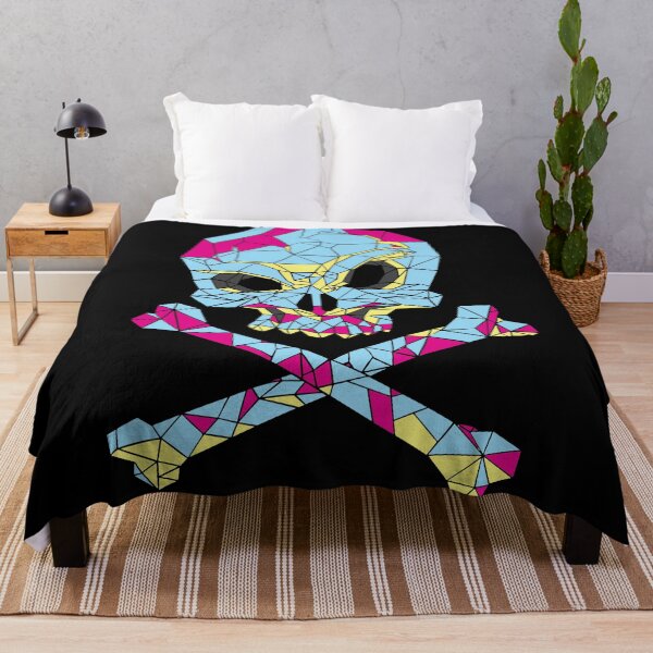 Aperçu de l'œuvre Polygon Skull 80s Couleur créée et vendue par infleims.