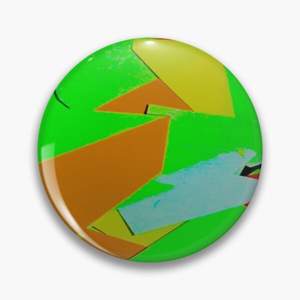 Item preview, Green and other colourful shapes pattern melbroune art designed and sold by TramsmashGuy.