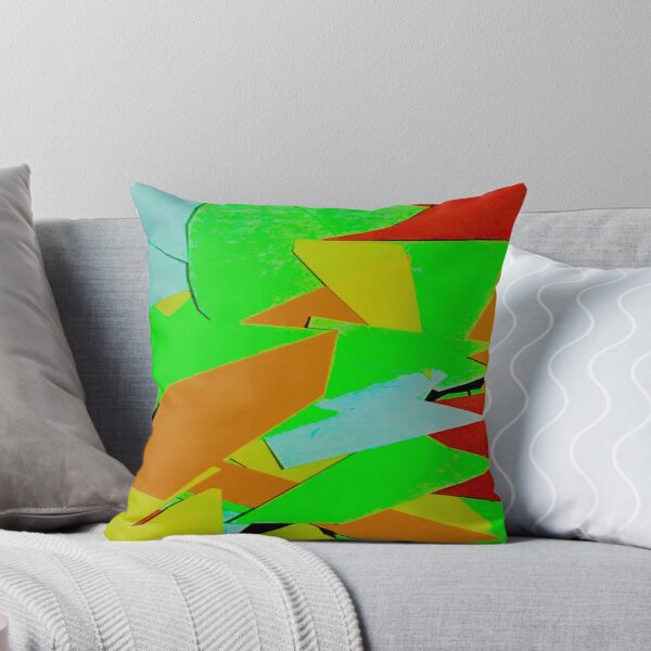 Item preview, Green and other colourful shapes pattern melbroune art designed and sold by TramsmashGuy.