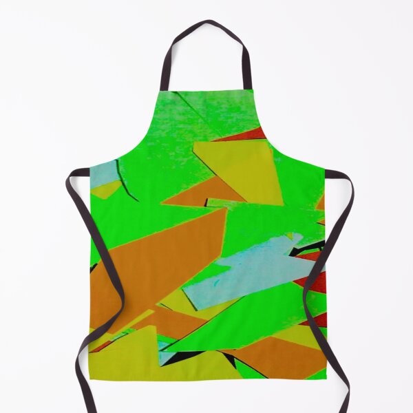 Item preview, Green and other colourful shapes pattern melbroune art designed and sold by TramsmashGuy.
