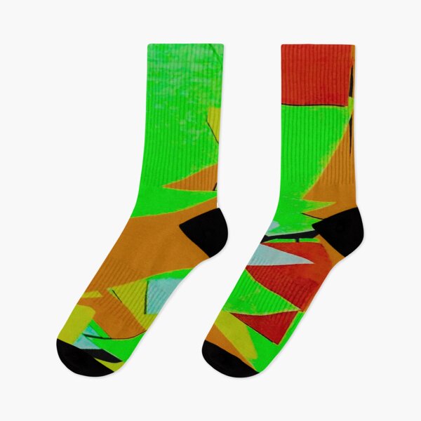 Item preview, Green and other colourful shapes pattern melbroune art designed and sold by TramsmashGuy.