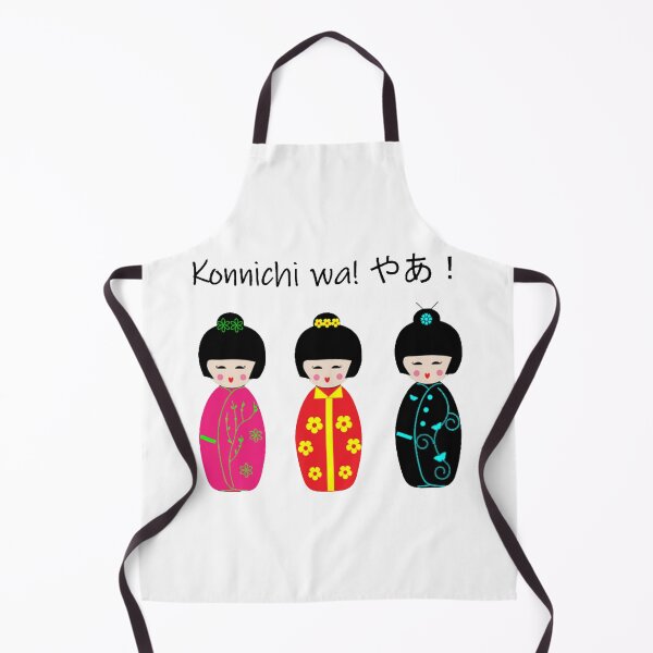 Item preview, Adorable Colorful Konnichiwa Traditional Japanese Kokeshi Dolls designed and sold by beaugence.