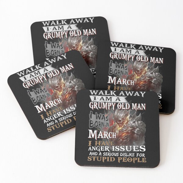 Item preview, Mens Mens Walk Away Im A Grumpy Old Man I Was Born In March  designed and sold by manidala.