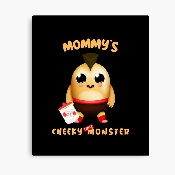 Mommy's Cheeky Little Monster - Turek Canvas Print